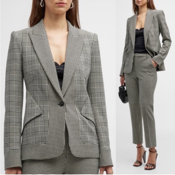 L'AGENCE Jackets & Blazers - L'AGENCE Chamberlain Plaid & Houndstooth Blazer